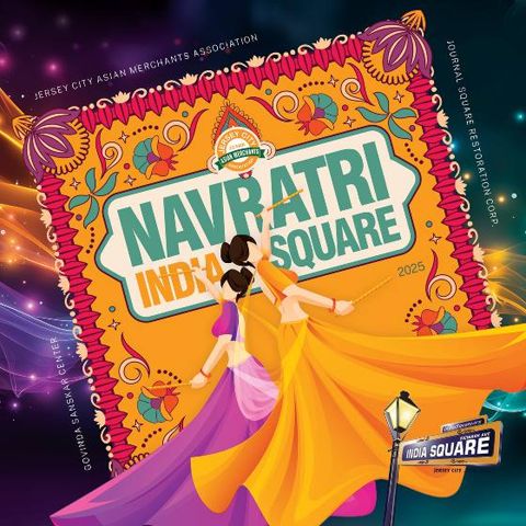 Sponsor ad: Navratri IndiaSquare souvenir front cover