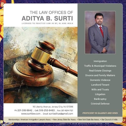 Sponsor ad: Law Offices of Aditya B. Surti